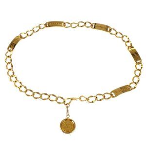 Chanel Chain Belt Medallion Gold Small Good 166383